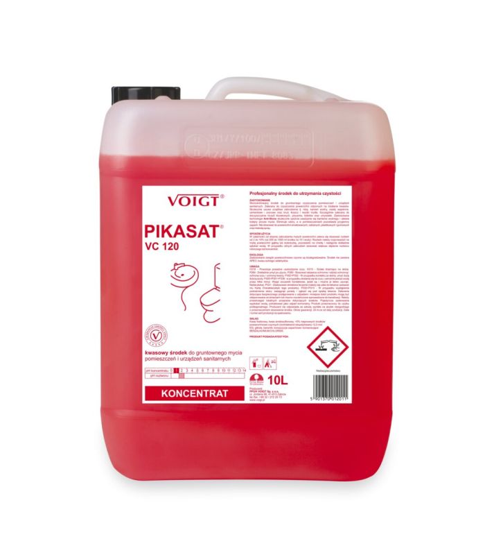VC120 PIKASAT kanister 10 l Skuteczny i silny środek do doczyszczania toalet łazienek sanitariatów VOIGT