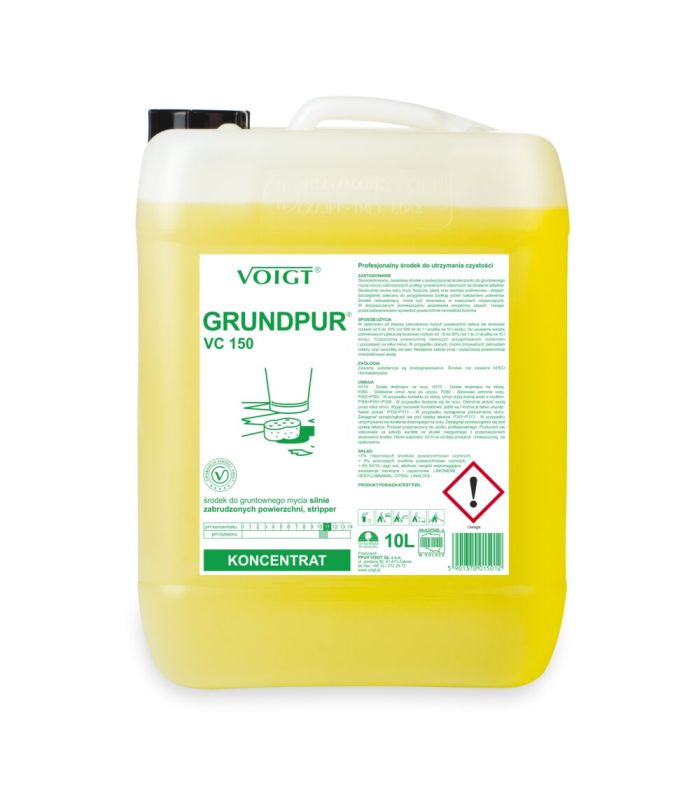 VC 150 GRUNDPUR kanister 10 litrów Striper do doczyszczania podłóg i usuwania polimerów akryli VOIGT