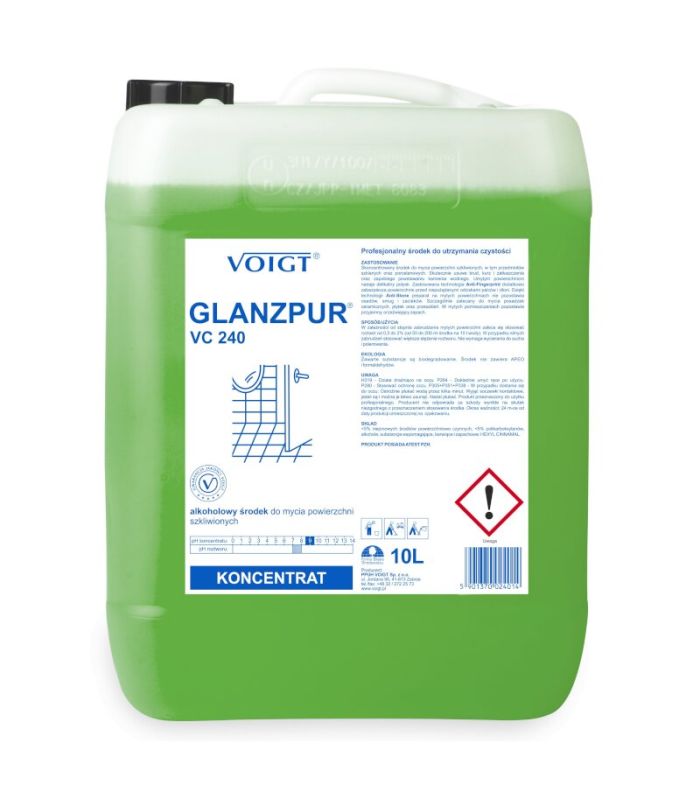 VC 240 GLANZPUR kanister 10 litrów Środek do mycia i nabłyszczania glazury porcelany powierzchni szkliwionych VOIGT