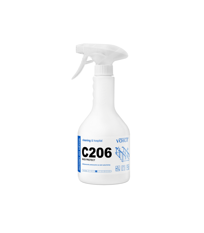 C206 Inox Protect VOIGT / H560 STAL SZLACHETNA / 0.6L Preparat do mycia i konserwacji stali szlachetnej C206