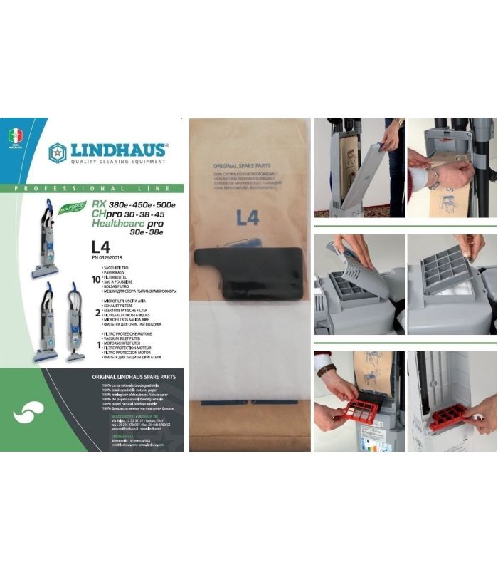 Lindhaus worki i filtry - worki i filtry do odkurzaczy RX380E/450E/500E