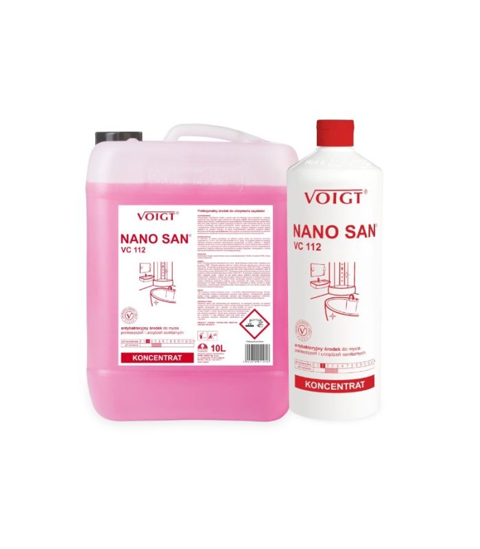 VC112 NANO SAN Bakteriobójczy i grzybobójczy koncentrat do bieżącego mycia łazienek VOIGT