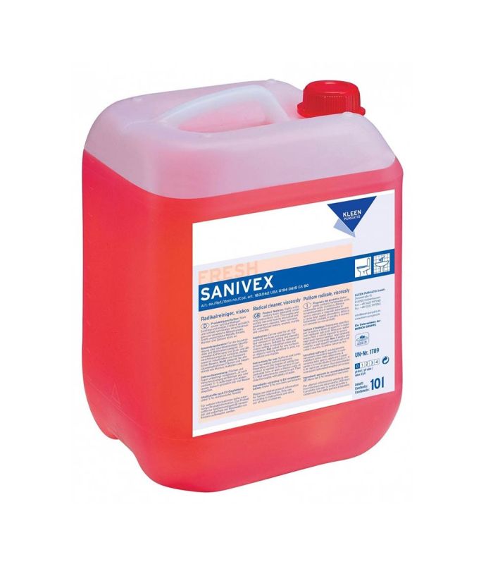 SANIVEX Kanister 10 litrów Bardzo silny kwasowy środek do doczyszczania sanitariatów łazienek KLEEN