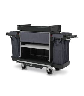 NKU 32 RFF 2x 100L Najwyższej jakości wielofunkcyjny wózek hotelowy z roletą Numatic