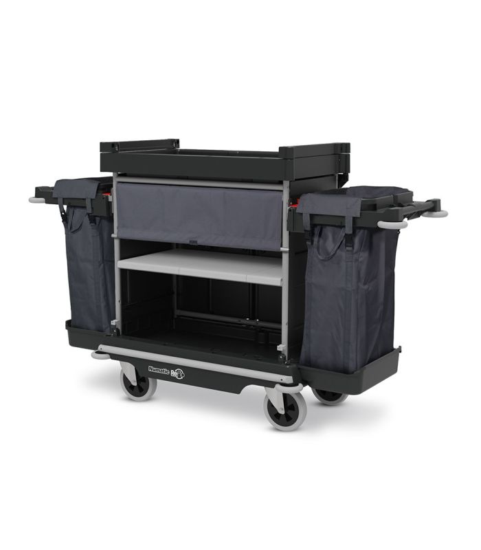 NKU 32 RFF 2x 100L Najwyższej jakości wielofunkcyjny wózek hotelowy z roletą Numatic