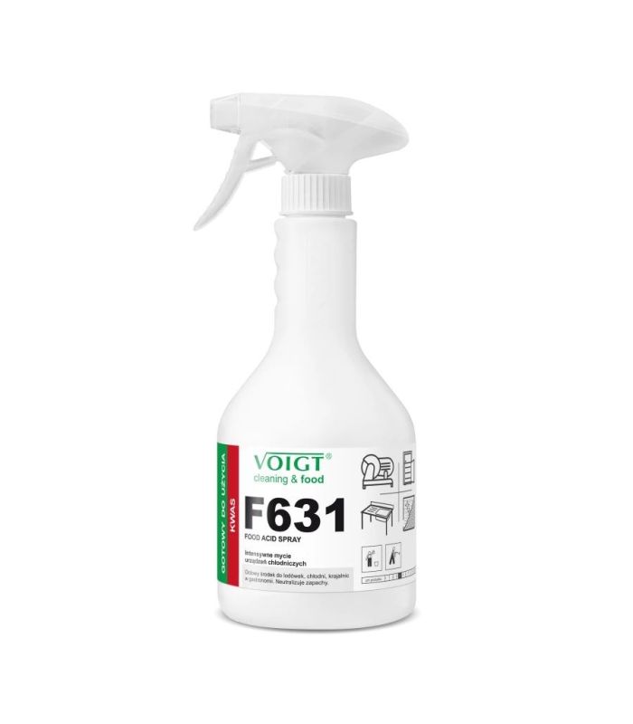 F631 VOIGT Food Acid Spray  / H631 GASTRO-ACID / 600ML Spray do mycia  lodówek chłodni i stali nierdzewnej
